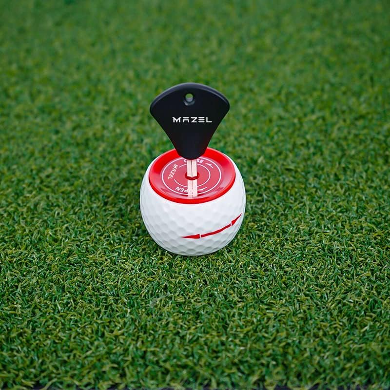 MAZEL Golf Practice Putting Ball,Golf Training Aid for Putting Green/Mat,Golf Putting Accuracy Trainer with Instant Feedback